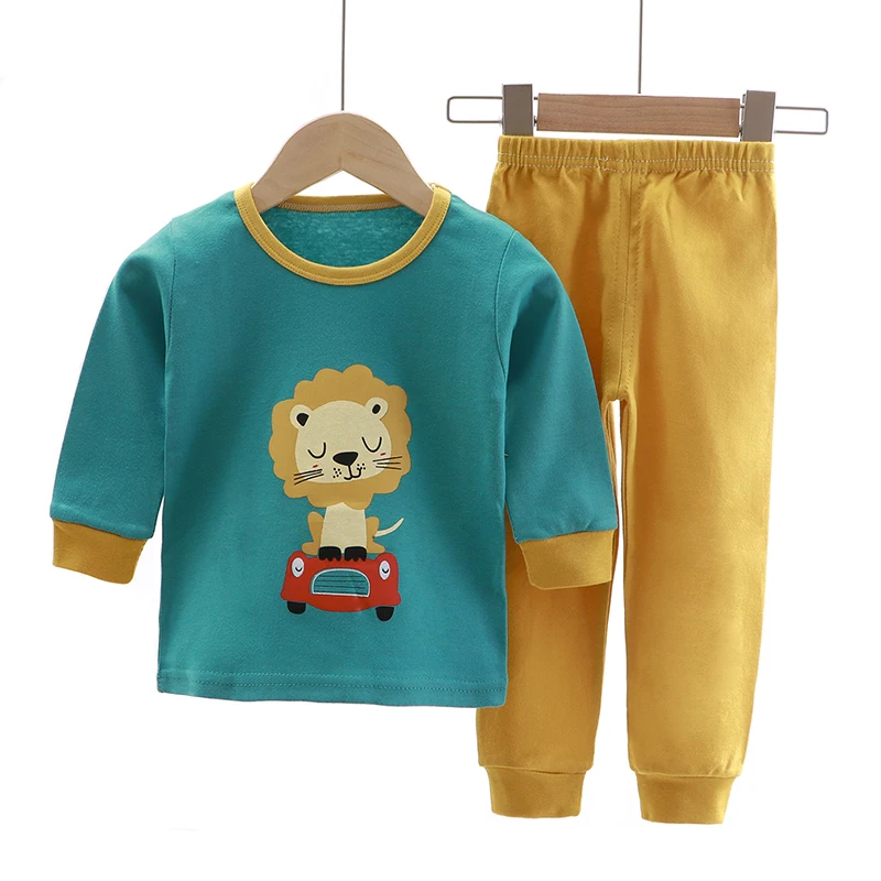 
Comfortable baby set Four seasons Cartoon print baby clothes sets Unisex Kids Clothing Sets boys 