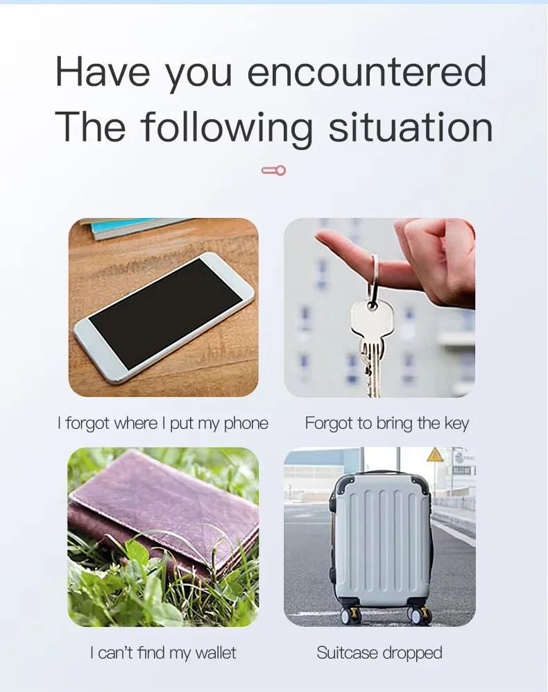 Smart Finder Key Wallet Pets Wireless Mini Location Tracker Mini Bluetooth Tracker Anti Lost