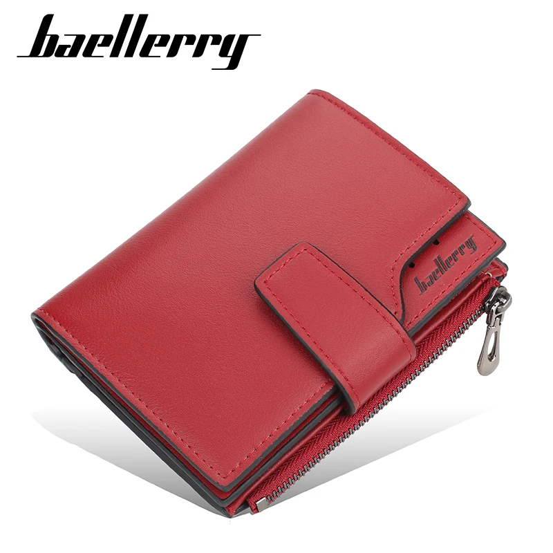 2024 New Classic Female Purse Zipper Wallet For Women Money Clip Women Wallets Fashion Short PU Leather Quality Card Holder