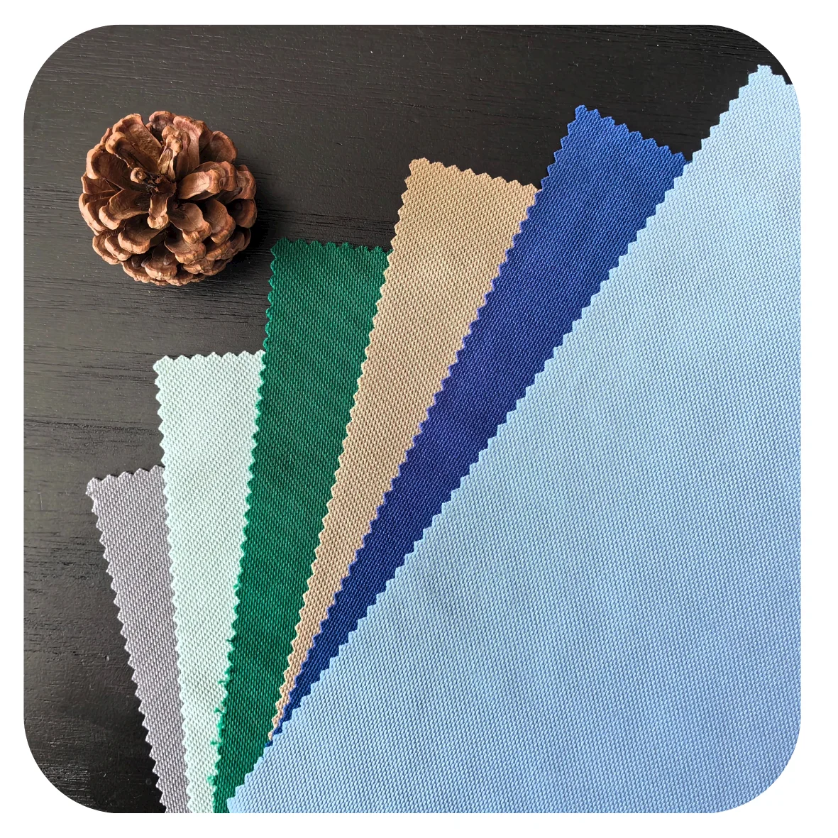 MY Knitted Polyester 97%p 3%sp Dobby Fabric Anti-Pilled Fabric Crisp Hand Feeling Corn Grain Fabric For Pants &Jackets