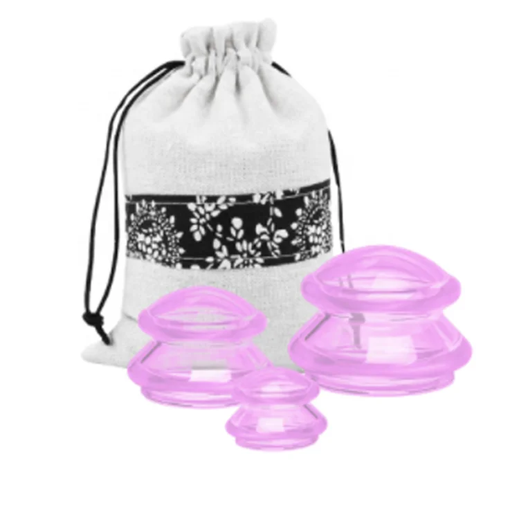 Newest Medical grade SIlicone Cupping set Therapy Vacuum Cupping Silicone Suction Cups