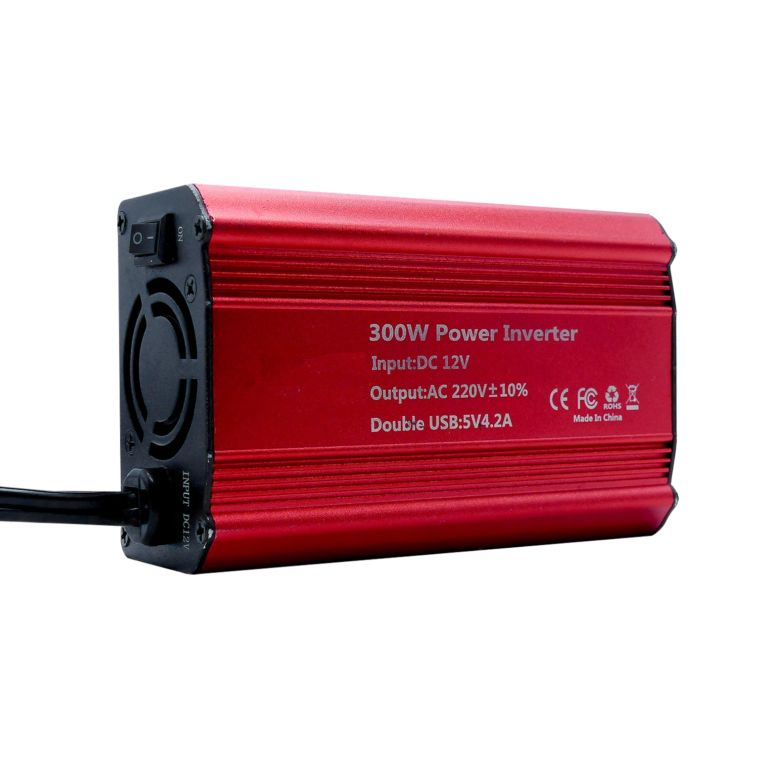 7900-300W(110) 300w Power Inverter Dual Usb  With Red Or Black Outlet Car Outlet Adapter For Road Trip Camping