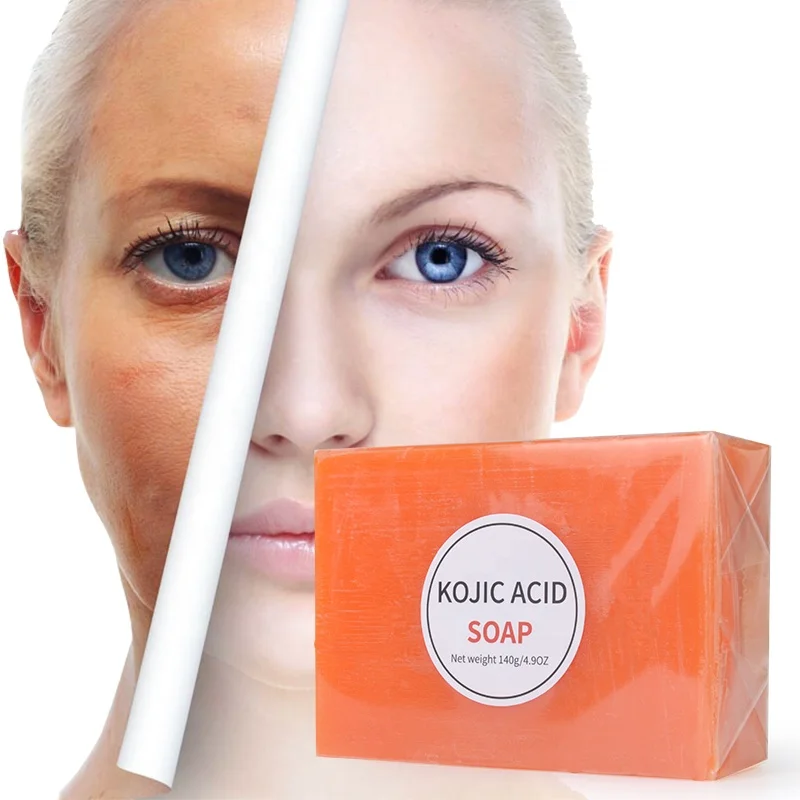 Organic Whitening Acne-Aid Face Care Mint Cleansing Body Orange Papaya Smoothing Kojic Acid Soap Wholesale Moroccan  Soap