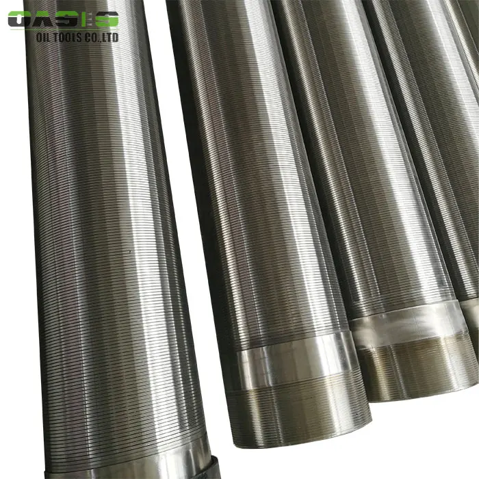 API STC thread end wire wrapped continuous slot Johnson water well screens pipe