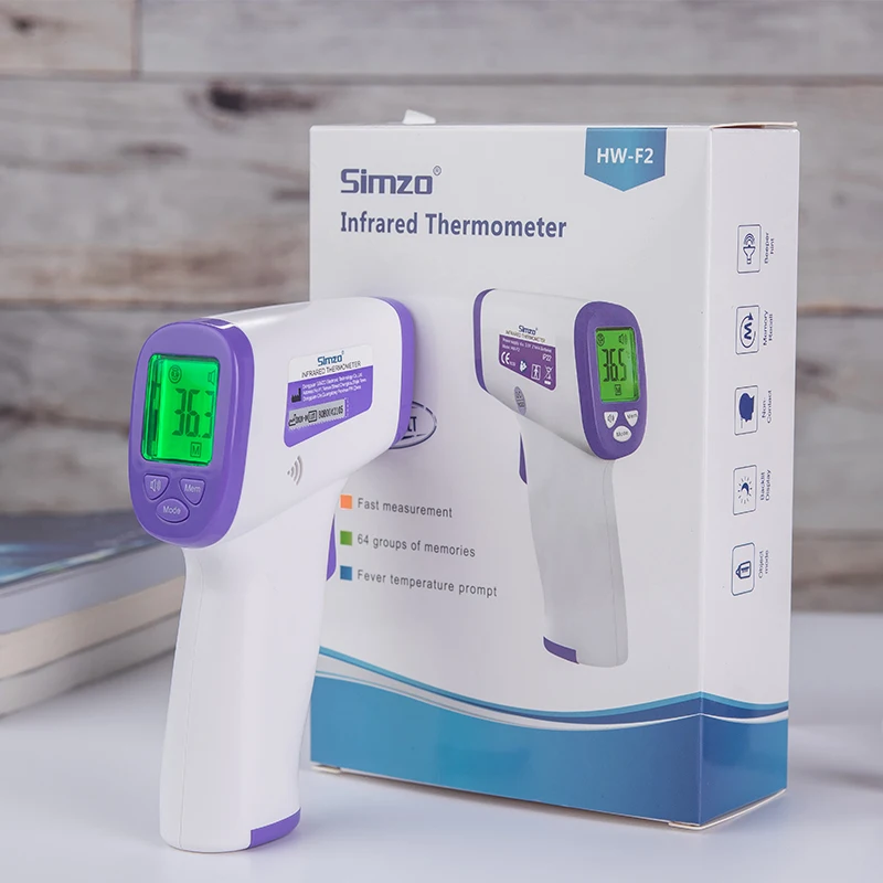 Simzo Body Digital Multi Functional Thermo Gun Infrared Forehead Clinical Thermometer Non-Contact
