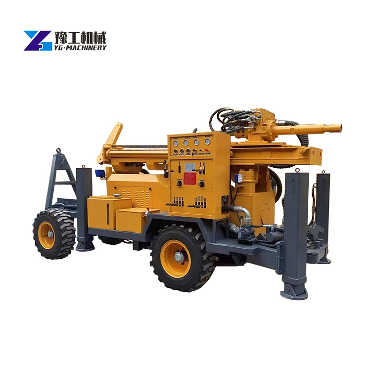 Water Well Drilling Rig with Diesel Engine Mine Drilling Rig Power Building Anchor Technical Rotary Table Drilling Rig
