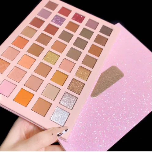 wholesale 40 color cosmetic eye shadow aluminum plate maquiagem profissional empty luxury eyeshadow palette plastic