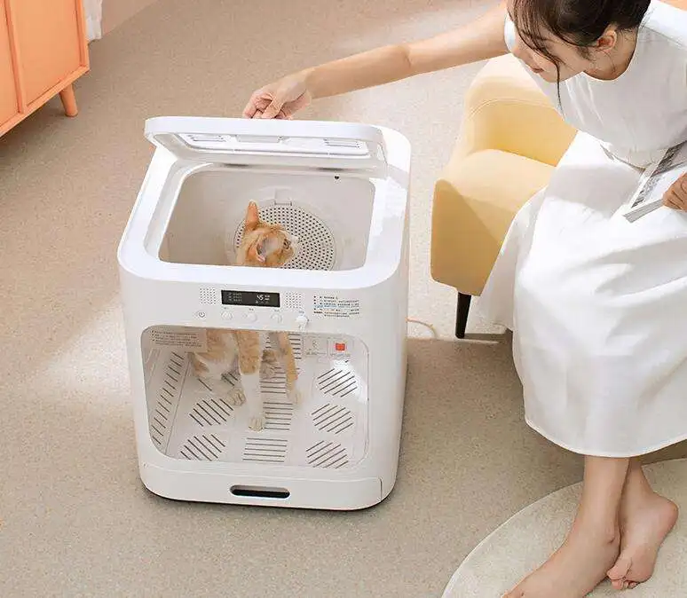 Hot Sale Low Noise cube Shaped Smart Pet Hair Dryer Room Automatic Pet Drying Box for Teddy Cats
