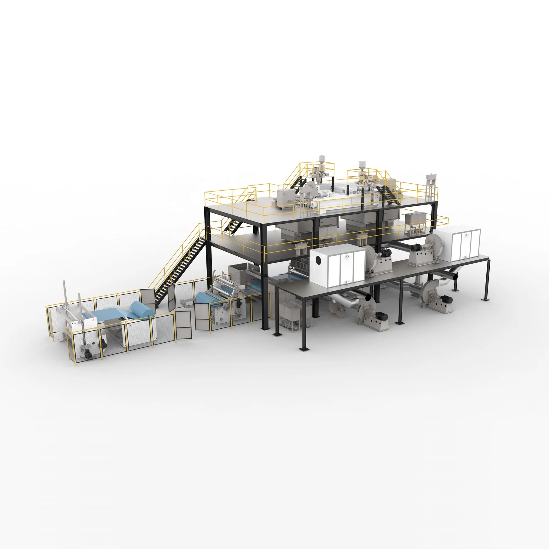SS nonwoven fabric machine Nonwoven Felt Fabric Machinery PP  Non Woven Fabric Machine