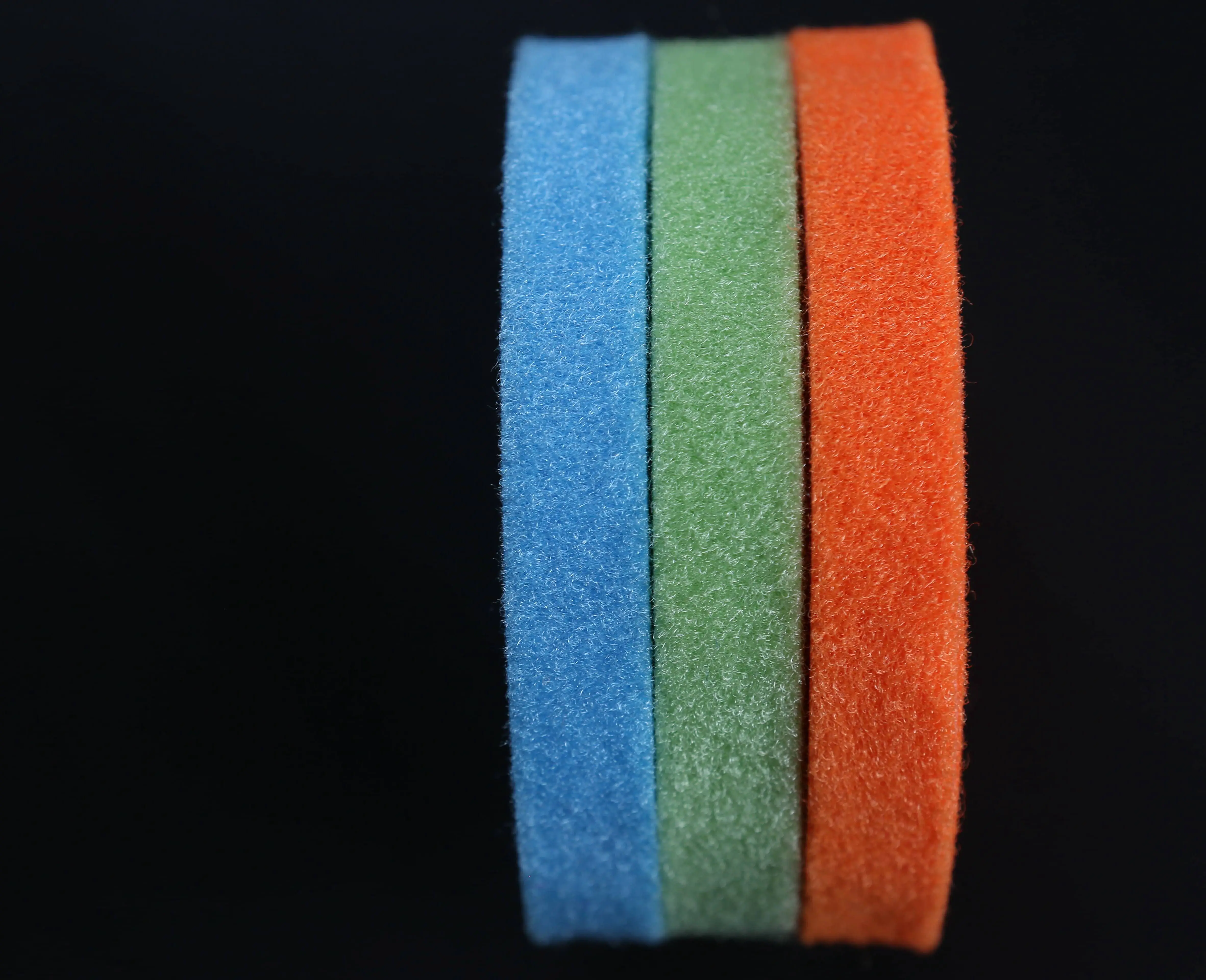 China Manufacturer Factory Price Colorful Polyester fastener hook and loop strap tape back to back Eco-friendly Plastic buckle