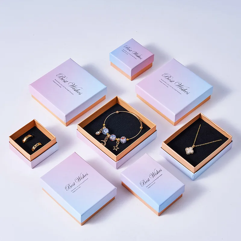 Wholesale Bracelet Ring Jewelry Box Packaging Box Spot Earring Necklace Jewelry Box