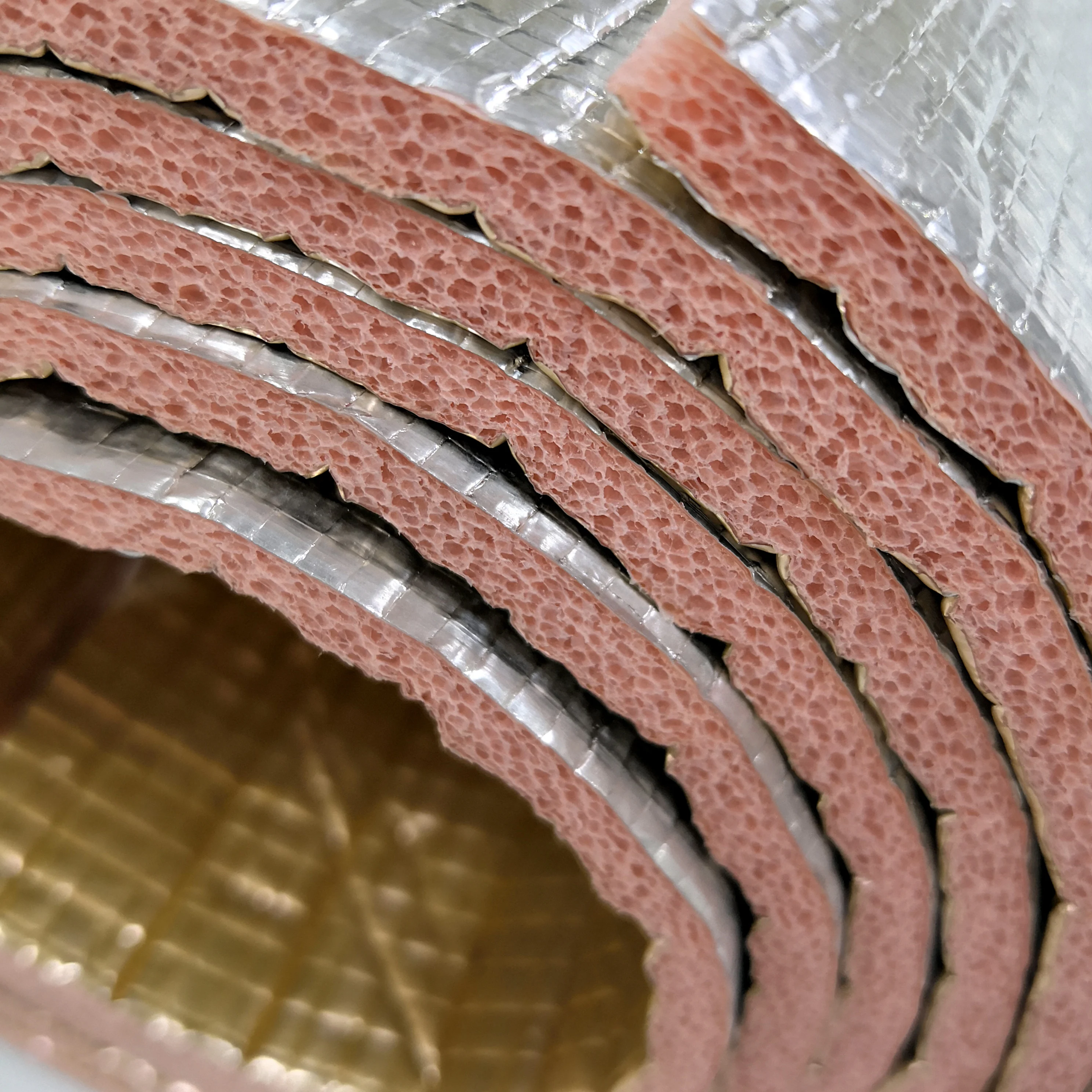 Heat Insulation Material Aluminum Foil EPE Foam Backed Self-Adhesive Reflective Thermal Insulation