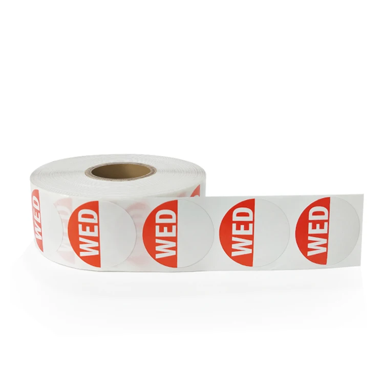 Factory Supplier Packaging Label Customized Dissolvable Food Label Printing Stickers Roll for Kitchen