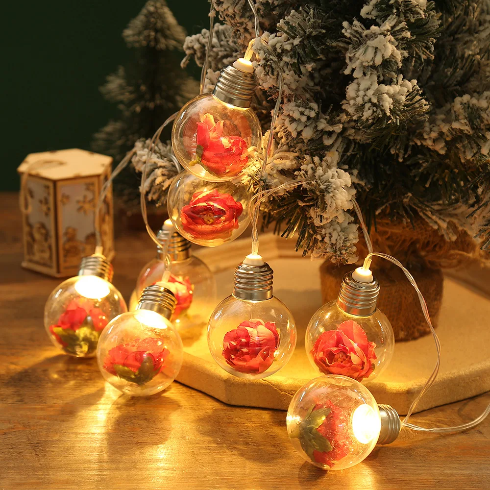 TSINYE Edison Inspired Clear Plastic String Lights Festive Hanging LED Christmas tree Decoration pendant Bulb Balls
