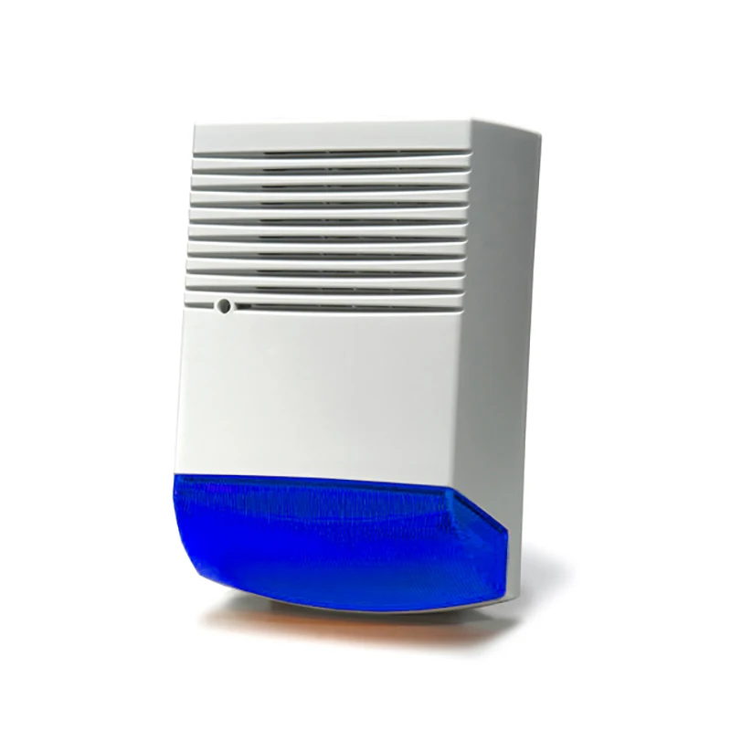 150db Outdoor High Sounder Waterproof Siren With Strobe 12 Volt External Warning Siren Electronic Exterior Security Alarm Siren