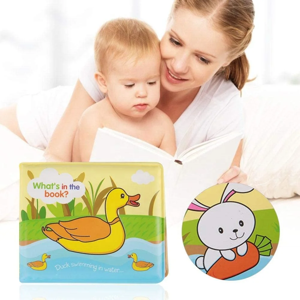 Nontoxic Fabric Soft Baby Peva Books Early Education Toys Washable Baby Bath Books