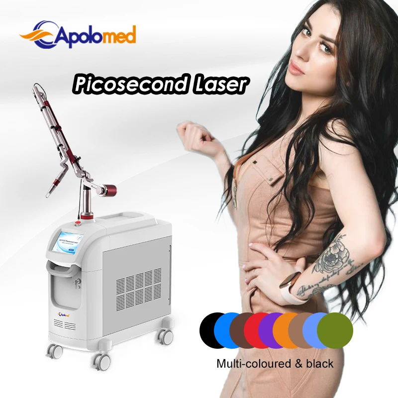 Medical CE and US 510K q switch nd yag laser medical pico laser picosecond laser tattoo removal device