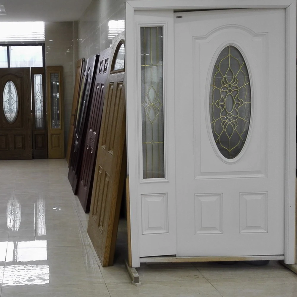 US UK standard high density CFC-free PU foam core GRP fiberglass smc composites assembled door