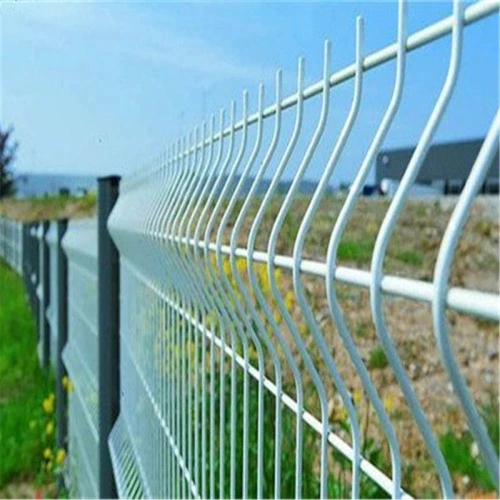 Wholesale good quality outdoor galvanized steel fence, white mesh wire fence panels, prefab houses fence wire mesh