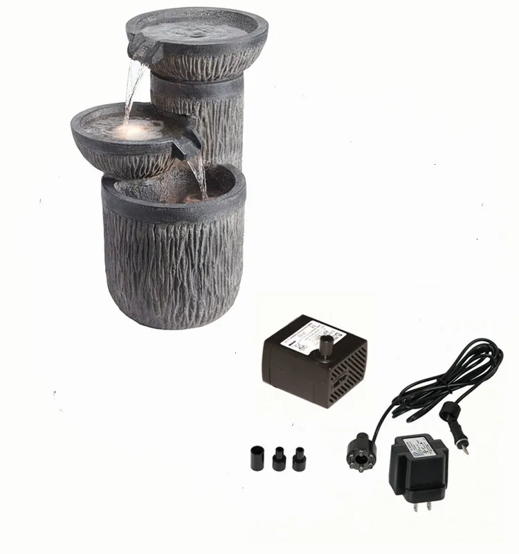 Multi-function 12V mini aquarium pond fountain garden water pump with LED