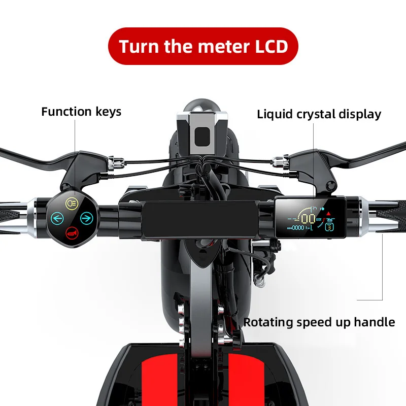 2021 Adult Foldable Electric Scooter Portable 12 Inch 48V 500W