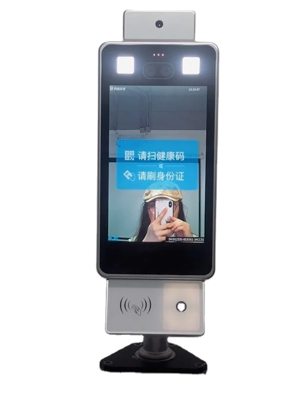 Wholesale smart access devices 8 Inch face scanner biometric face recognition card qr code reader