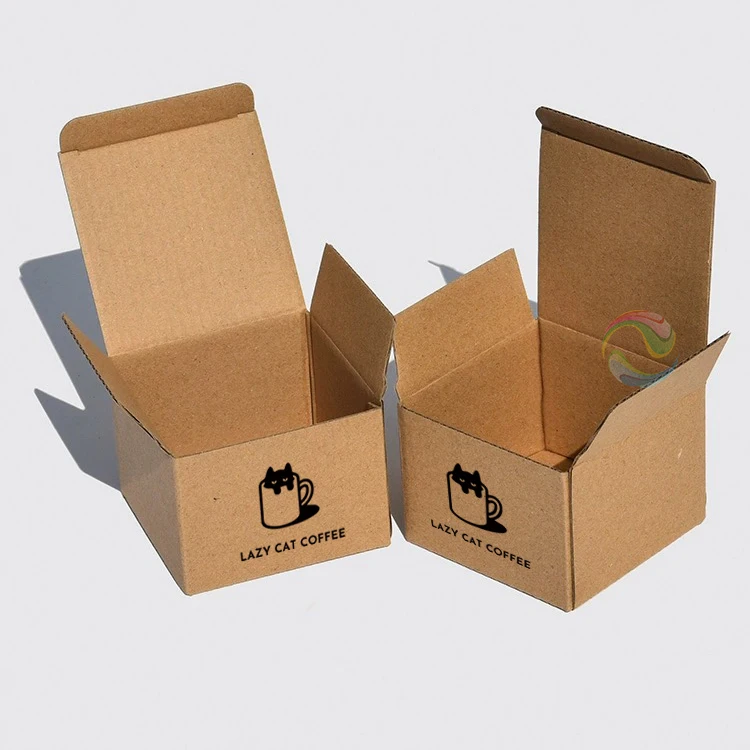 Custom Logo Kraft Paper Corrugated Board Cardboard Box for Cosmetic Cup Packaging for Household Products