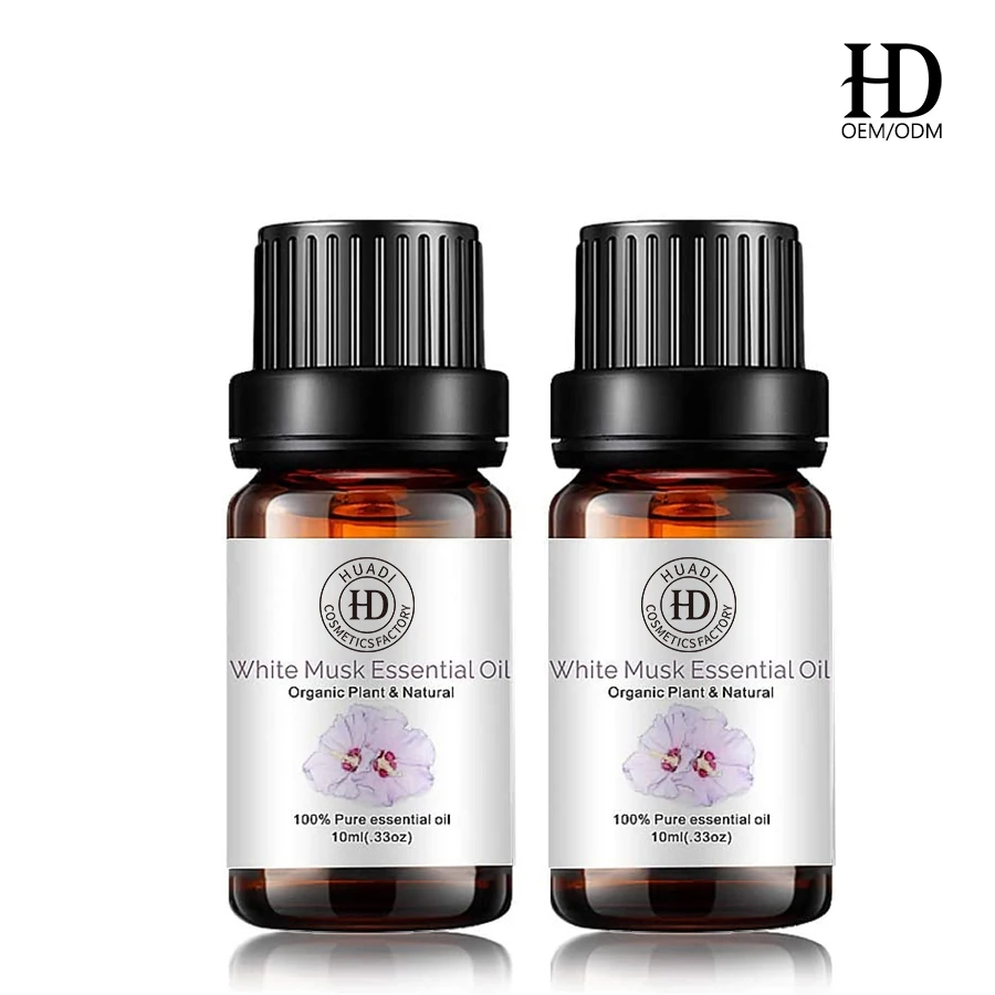 Plant Smell OEM 10 ml Organic Natural Oil 100% Pure White Musk Therapeutic Essential Oil Aroma Diffuser Spa Massage Good Mood