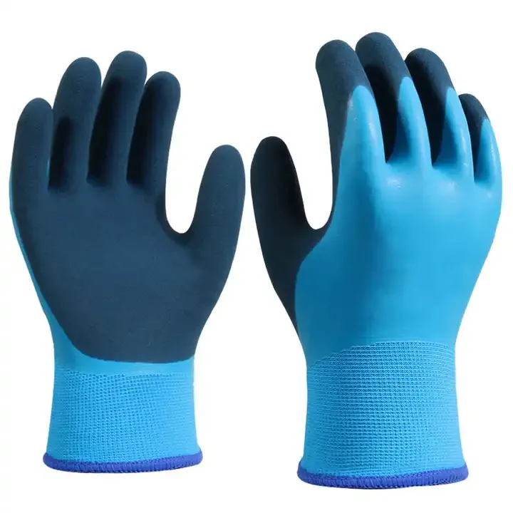 Waterproof Double Latex Coated Garden Work Gloves