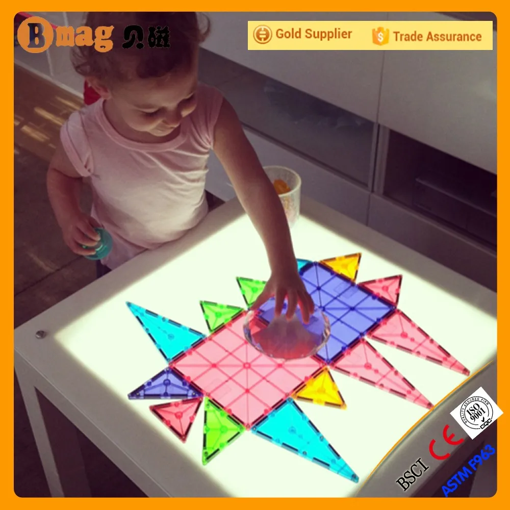 Factory direct magnetic building block plastic kids assembling toys in low price