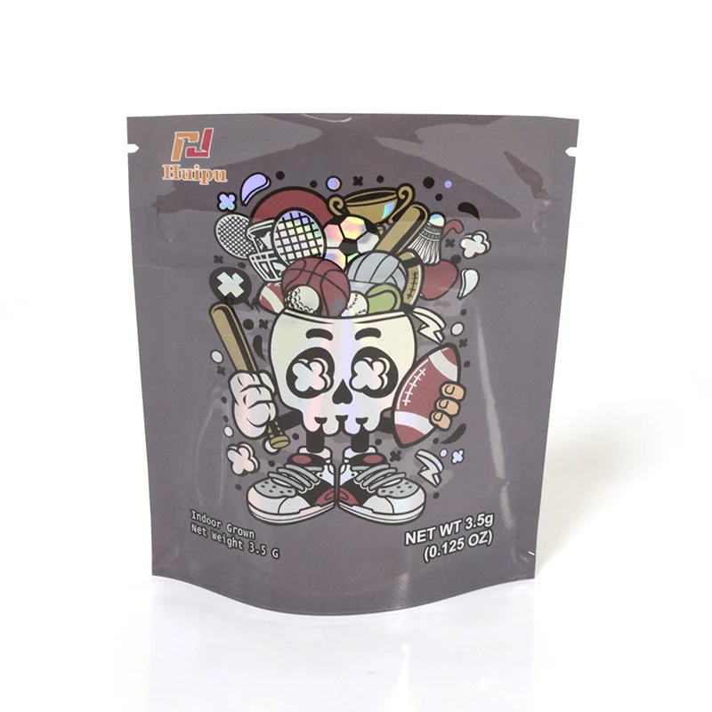 Plastic Childproof Mylar Packs 3.5g Custom Shape Price Aluminum Mylar Foil Zip Lock Stand Up Bag