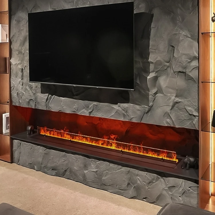 Smart home decor water mist electric fireplace heater indoor tabletop fire pit 3D atomizing fireplace decorations