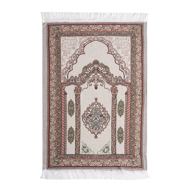 Soft Prayer Mat with Tasbeeh, Prayer Bohemian Rug, Turkish Prayer Rug Muslim Janamaz , Namaz Rug,  Musallah, Islamic Gift Set