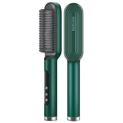 New Private Label Electric Hot Comb Hair Brush Fer a Lisser Hot Air Pick Hair Dryer Stijltang Fast Hair Straightener