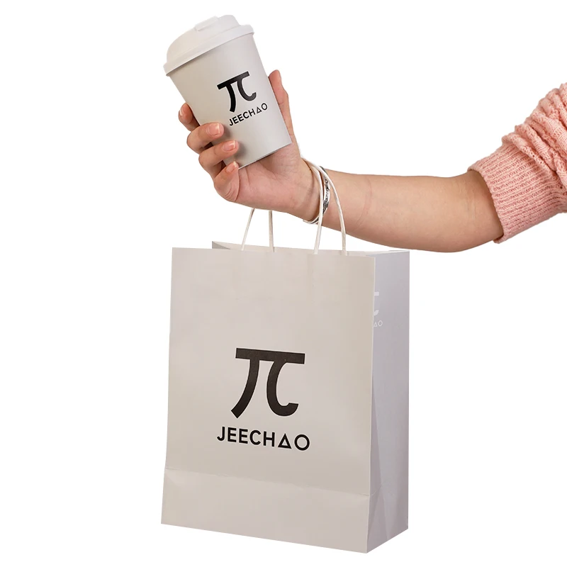 Custom Lamination Paper Cups Tea Coffee Paper Cups Disposable with Lids Takeaway Packing 4oz 8oz 12 Oz 16oz 20oz 22oz Carton