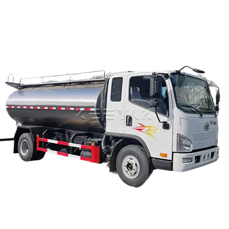 FAW 4*2 из нержавеющей стали молочный танкер 3 тонны 3000 л для транспортировки свежего молока продажи