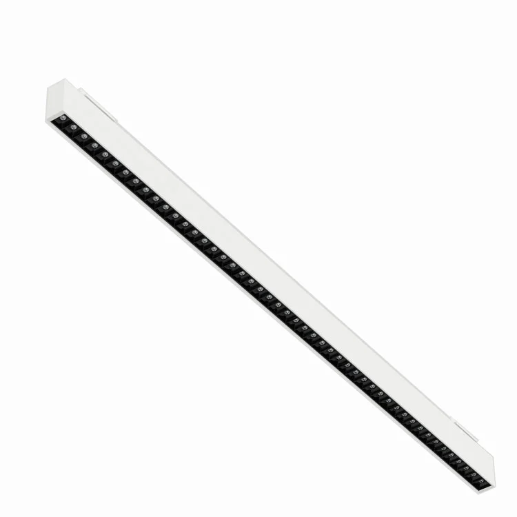 L30 30mm wide slim linear light small beam angle  LENS UGR<13 suspension surface mount office/shop lighting