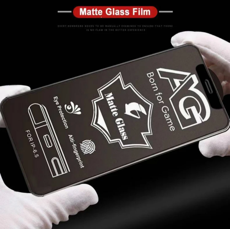 AG Matte 9d glass protector glass protector for samsung a 70 9h cam temp glass protector for iphone screen guard