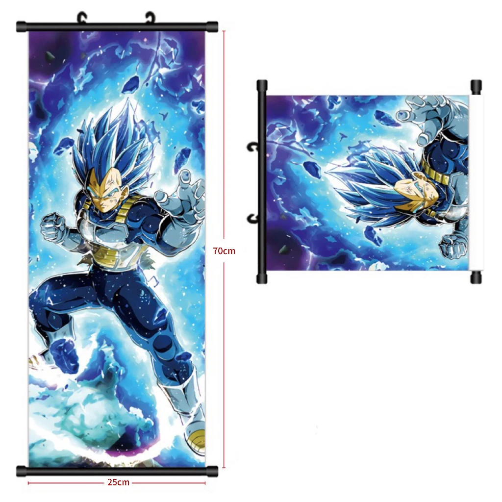Japanese Anime Posters Dragon Ball Goku Anime Characters HD Printed Scroll Hanging Promotional Gifts