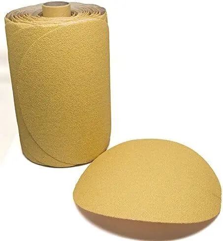 100pcs-roll 32rolls-carton 6-Inch 600 Grit  Sanding Disc PSA Adhesive Sandpaper Roll with Sticky Back Abrasive Tools