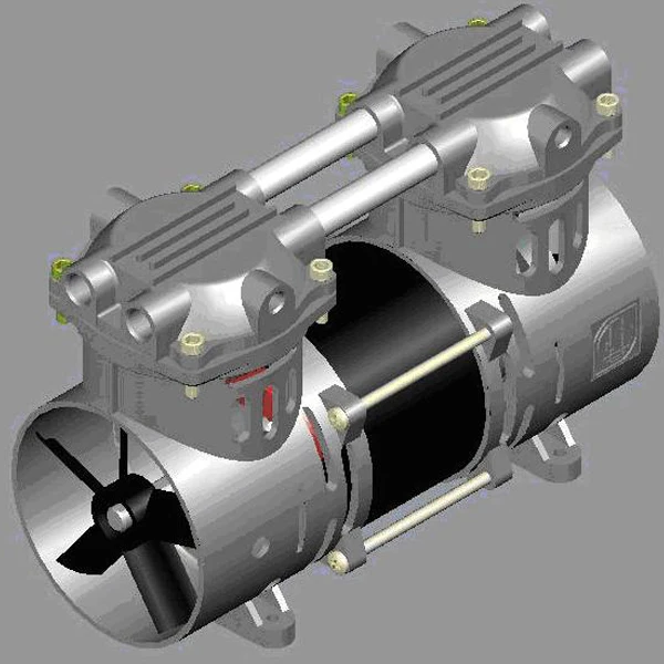 Oil-free compressor parts portable small air compressor for oxygen production plant