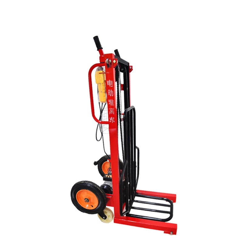 250kg Low Price Small Forklift 0.25ton Mini Electric Pallet Truck Hand Electric Pallets Lifter 220V Electric Pallet Stacker
