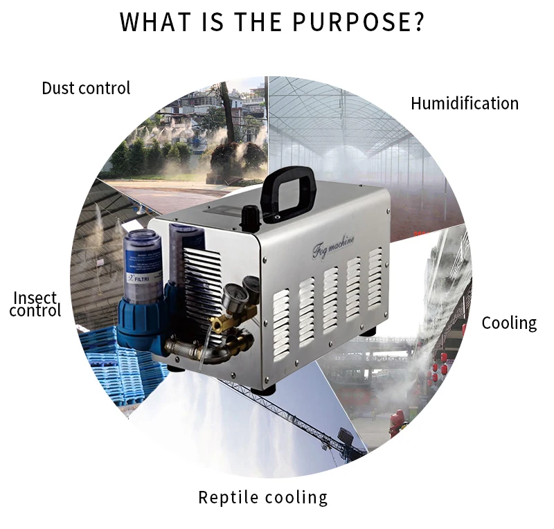 High pressure mist pump water mist maker 11L/MIN pump High powered Outdoor water mist cooling system