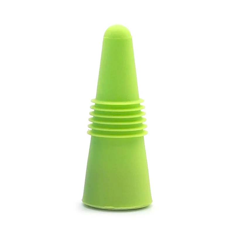Reusable Silicone Bottle Stopper for Red Wine Champagne Beer & Beverage Custom Logo Barware & Tools Cone Lid Sealing Top Cover