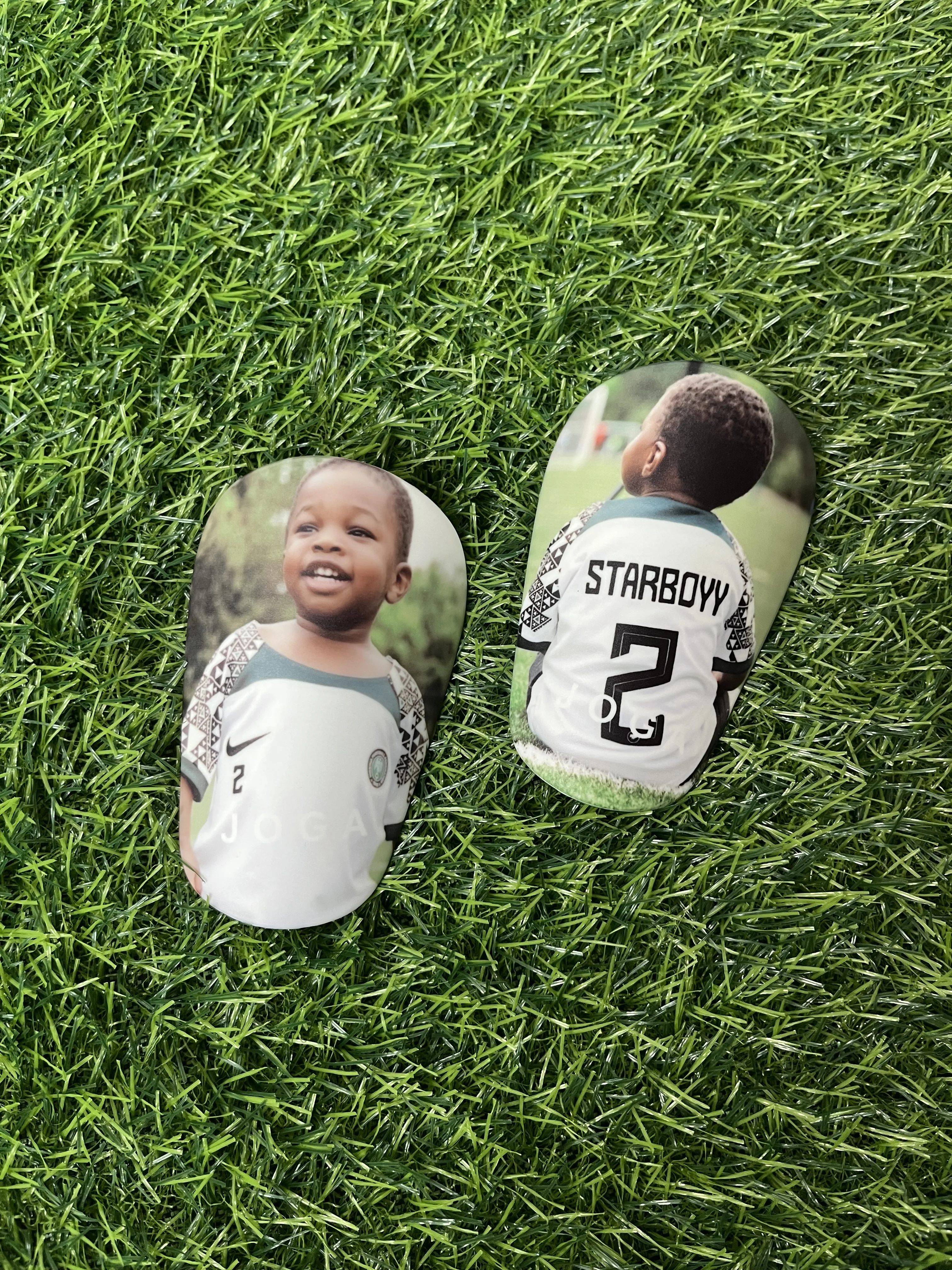 Custom Mini Soccer Shin Guards Pads 8*5cm & 10*6cm Small Knee Protector for Football Players & Arthritis Patients