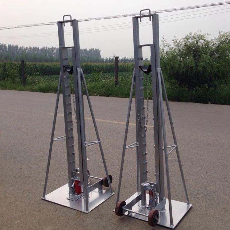 Cable Drum Jacks are designed for use with large capacity drums and feature a multi position sliding carriage for maximum