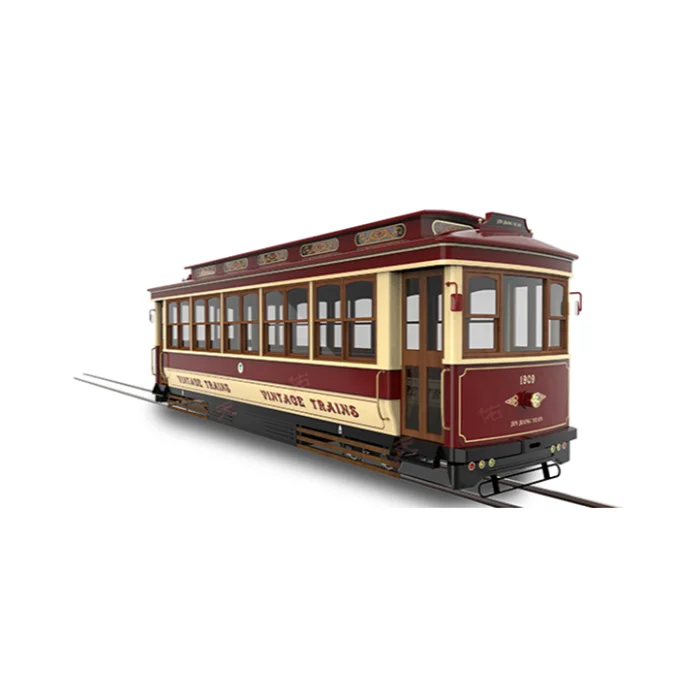 High Quality Electric Trackless Train For Outdoor Amusement Parks Made of Durable Metal and Fiberglass