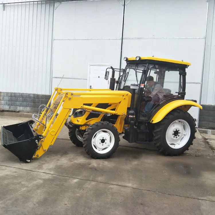 China Compact Tractors Trade Chalion QLN604 60HP Farm Tractor 60 HP 4X4 4 Wheel Drive Mini Tractor Agriculture With Cultivator