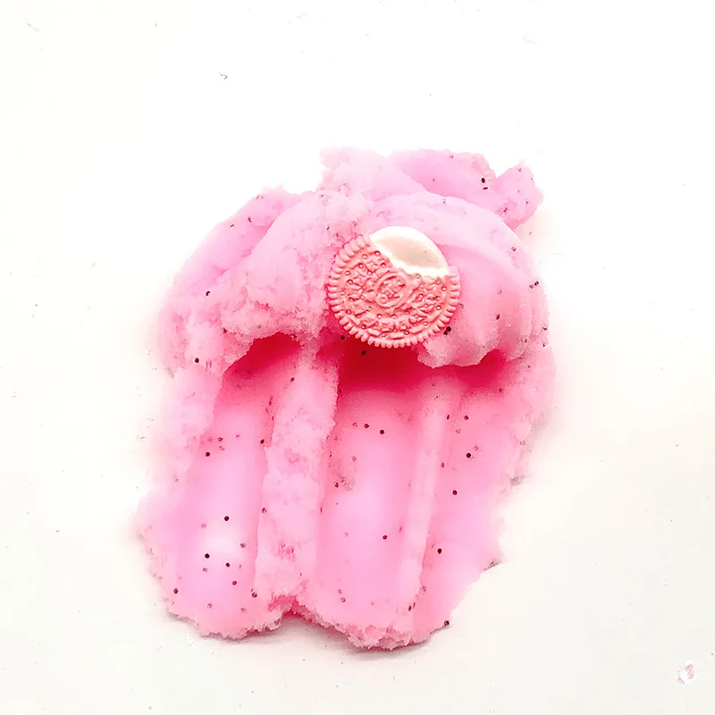 Play dough Plasticine DIY butter Air Dry Oven Bake Polymer Clay Fluffy Cloud Slime charm cookies Kit For Kids