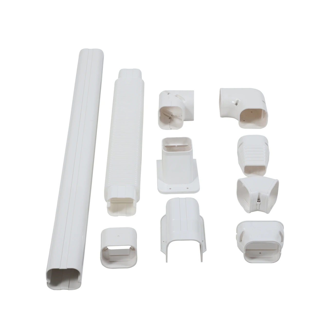 High Quality PVC Horizontal Angle Cable Duct with Cover  for Home Air Conditioner AC Pipe Coverage